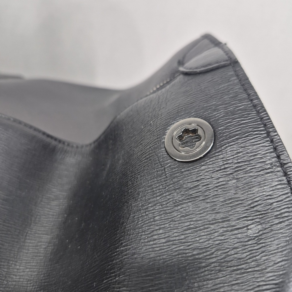 Montblanc 2 Way Boston Bag Duffle Leather Black - Picture 3 of 16